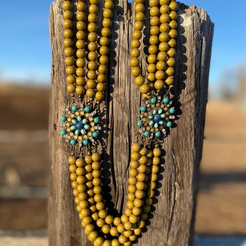 Multi-Strand Bead Necklace - Picture 2 of 3